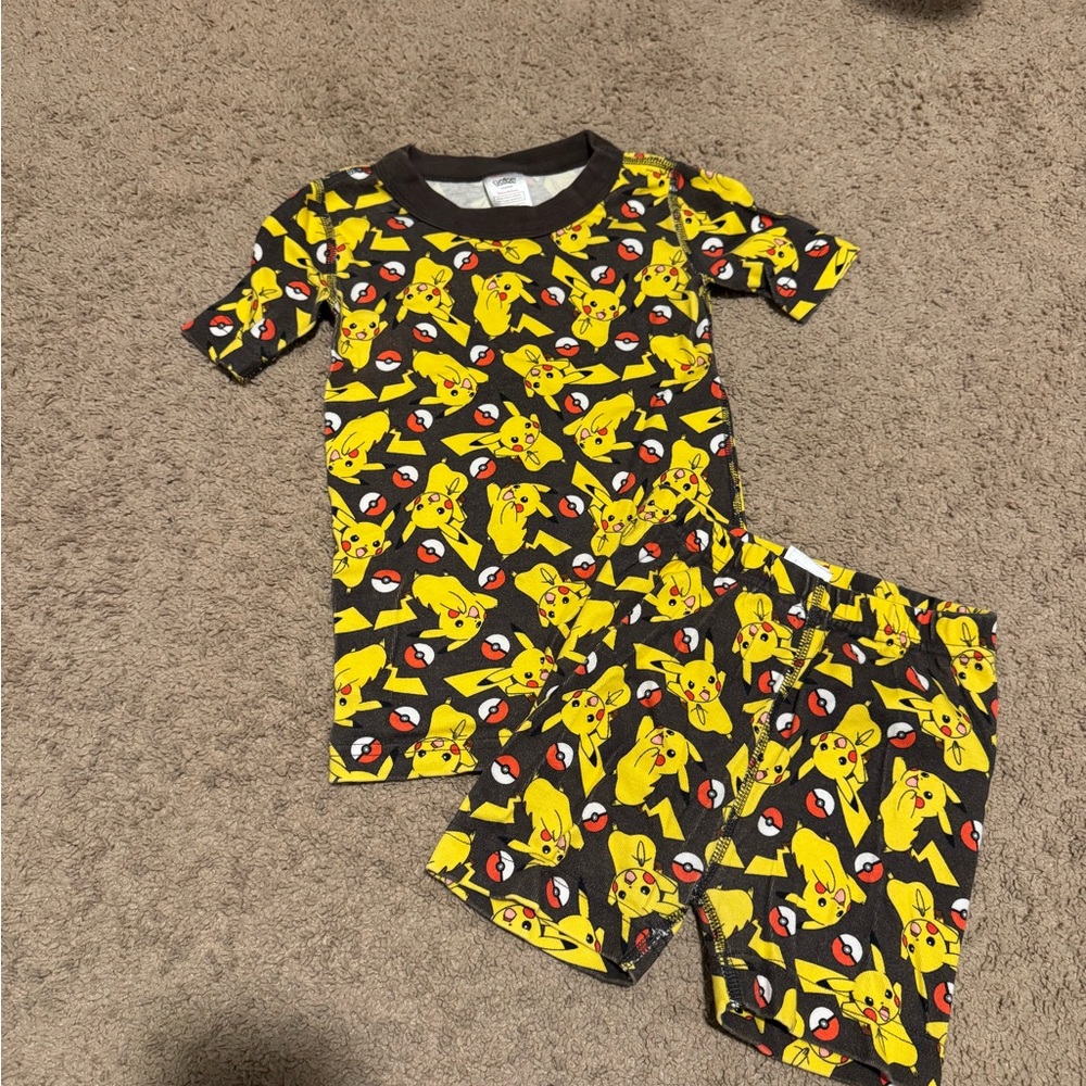 Hanna Andersson Pikachu Pajama Set - Black and Yellow